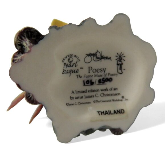 JAMES CHRISTENSEN Poesy Fairy Limited Edition 106/2500 Figurine - Picture 10 of 11